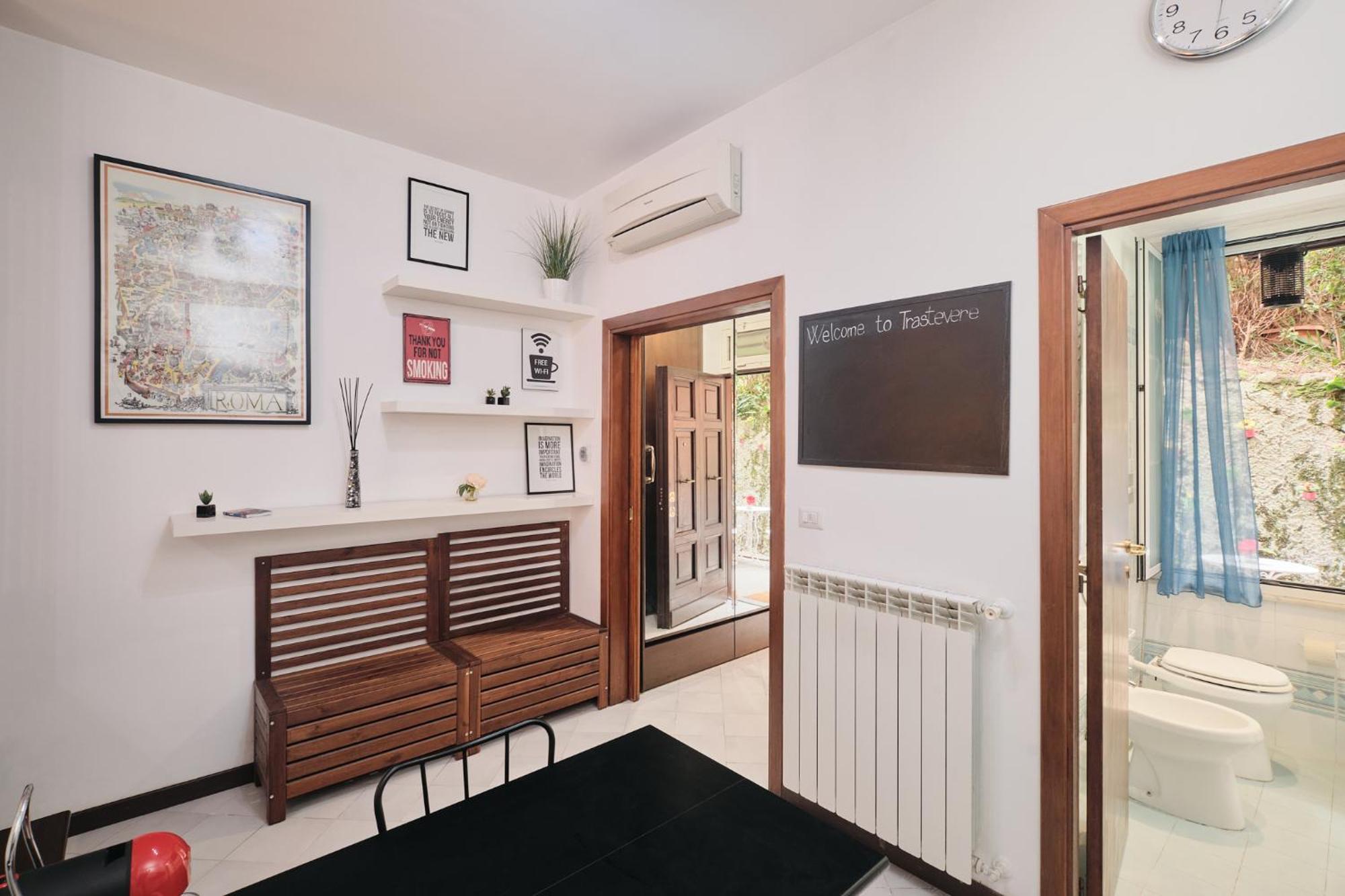 Trastevere- Flat Con Giardino, Ac, Wi-Fi & Netflix Róma Kültér fotó