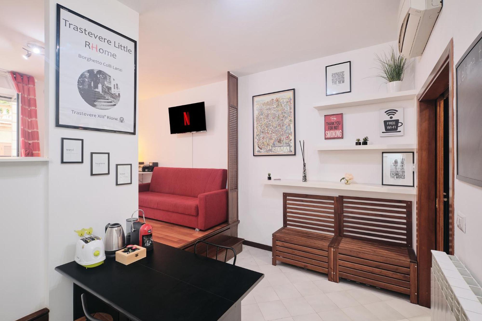 Trastevere- Flat Con Giardino, Ac, Wi-Fi & Netflix Róma Kültér fotó